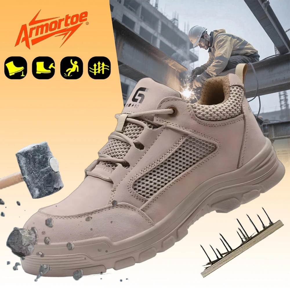

ArmorToe Insulation 10KV Summer Models Anti-smash Anti-puncture Safety Shoes Wear-resistant Electrician Shoes #Armor2560