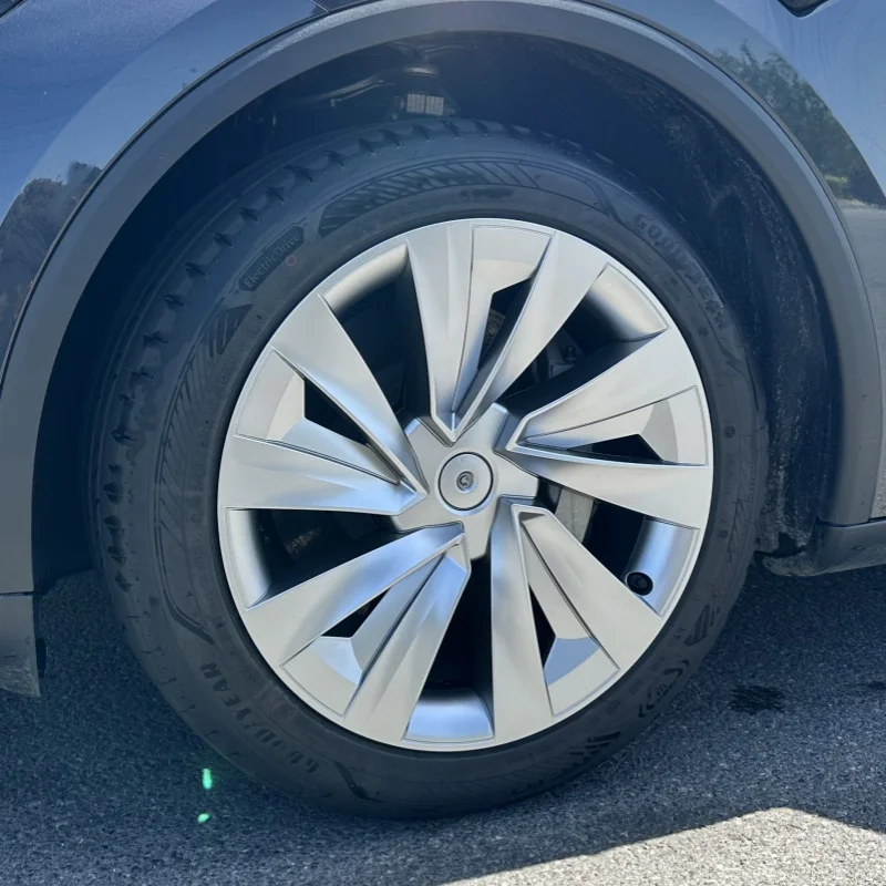 1 / 4 Stück Radkappen für Tesla Model Y 19 Zoll Juniper Auto-Ersatz-Radkappen Radnabenkappen Vollfelgen-Autozubehör – Detail 6