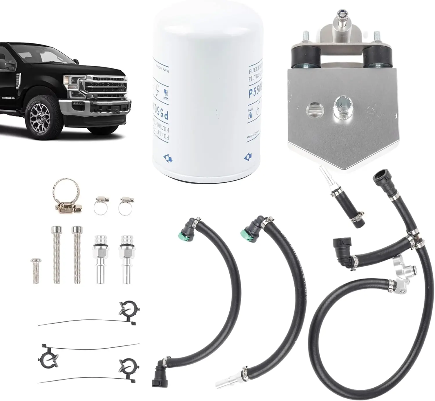 TM CP4 Kit de derivación de prevención de desastres para Ford F-250, F-350, F-450, F-550 6.7L Powerstroke Diesel 2011-2022 - Gen 2.1,