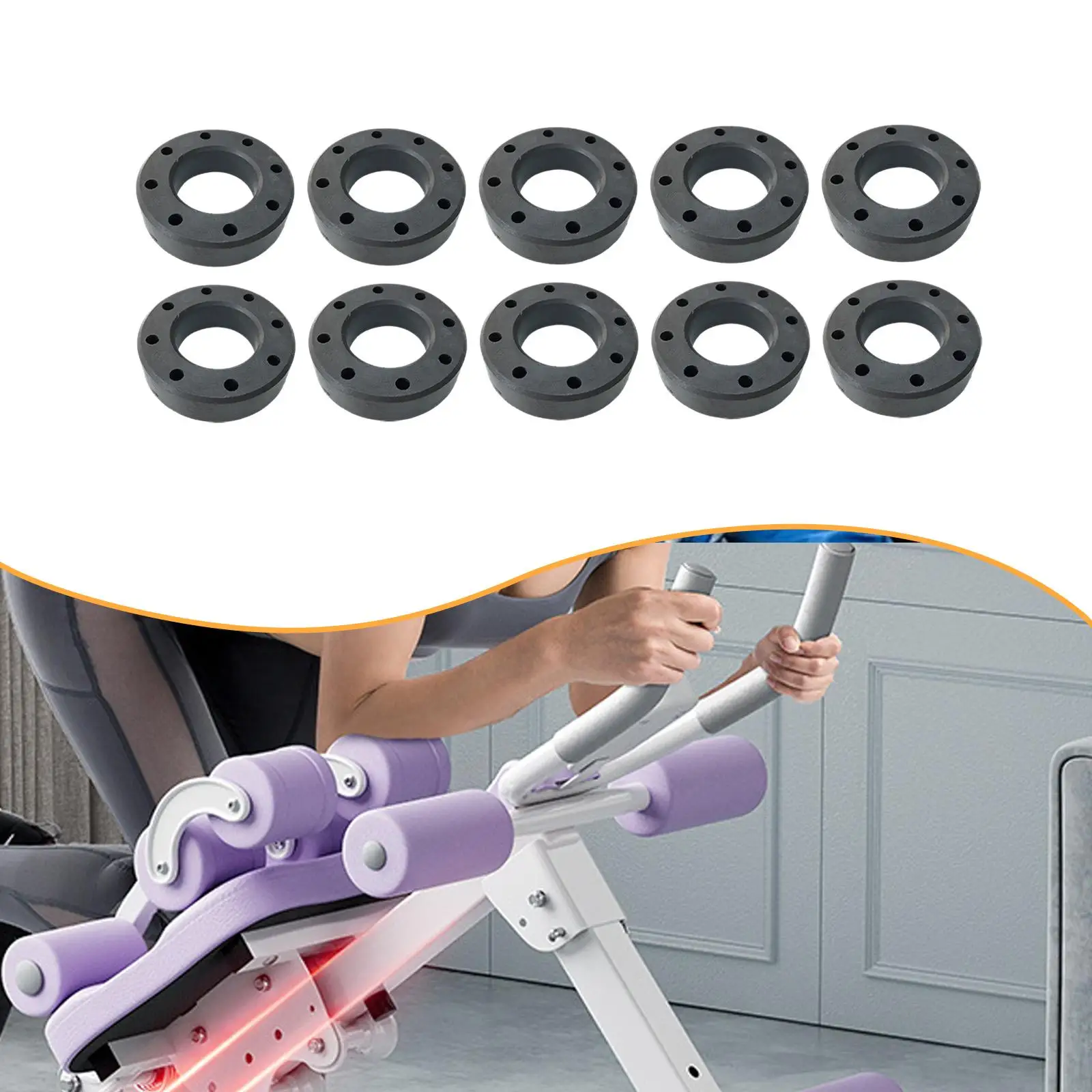 

Replacement Ab Machine Kneeling Pad Partition Plastic Limiting Block for Abdominal Training Fitness Equipment