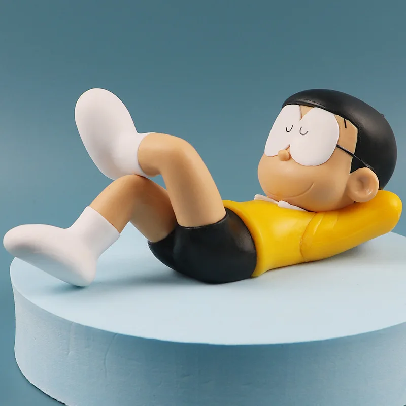 Anime Doraemon Nobi Nobita Sleeping position Action Figure PVC Model statue Toys Doll Car ornament decoration Gifts boxed