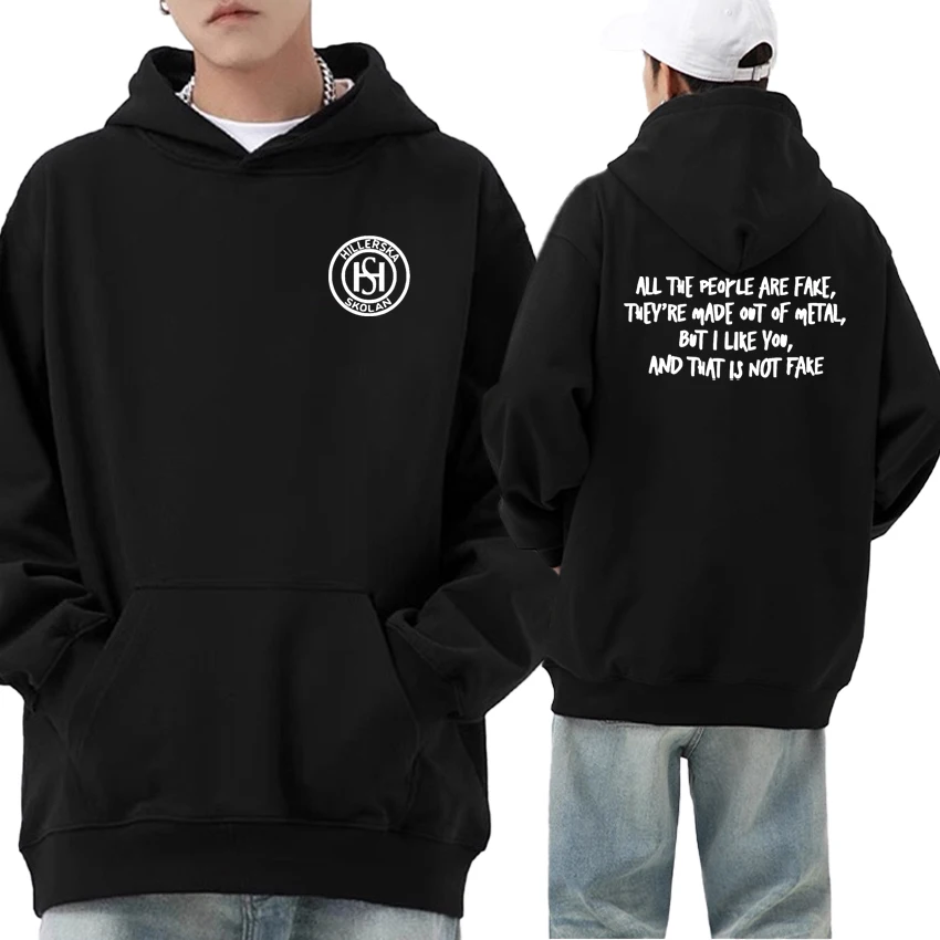 

Hot The Young Royals Hillerska Skolan Hoodie Double Sided Print Long sleeve Men Women vintage Fleece Sweatshirts Unisex Pullover