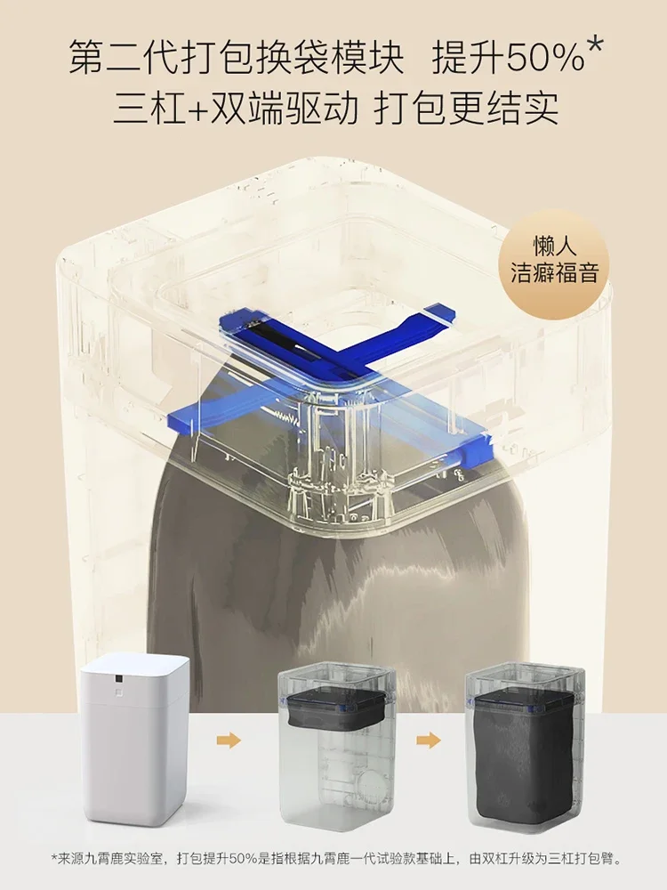 Automatic packing and changing bags Smart trash can A1 set of bags Full induction household kitchen Living room bathroom