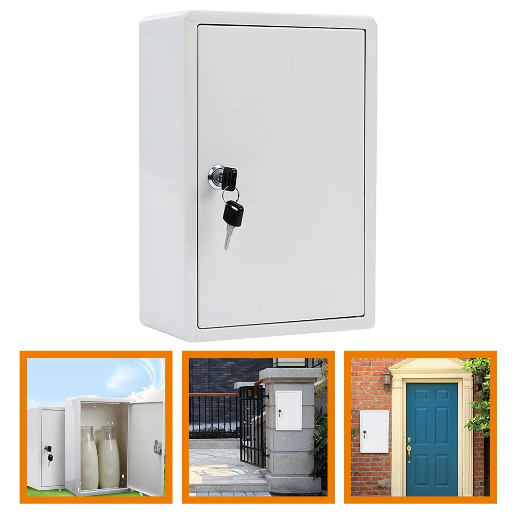 Package Locker Milk Box Wall-mounted Outdoor Iron Sheet Fresh Delivery Mailbox ( ) Drop Case Miss