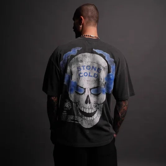 New Wolf Head Collection DARC SPORT Loose Fit Cotton T-Shirt Short Sleeve Fitness Printed Casual Youth Popular round Neck Top