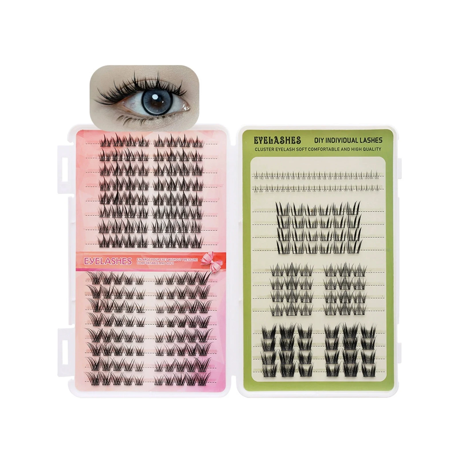 Mixed Large Capacity False Eyelashes Book European And American Curling Fluffy Dense Eyelash Extension Perfect Eye Makeup Tools
