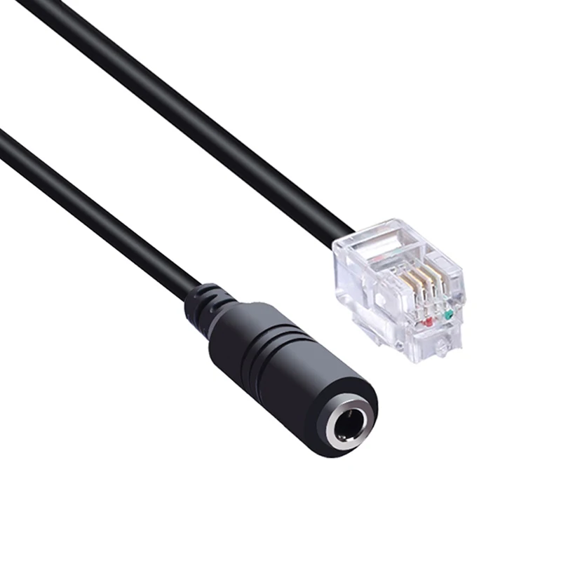 1/5/10PCS PC Phone Adapter RJ9 to 3.5 Female Adapter Convertor Cable PC Computer Headset Telephone