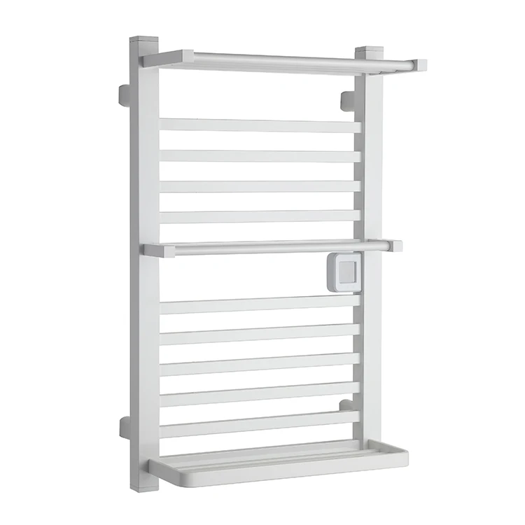 High Quality T5 Aluminum Material Modern Wall Mounted Electric Heating Towel Rack Warmer for Bathroom