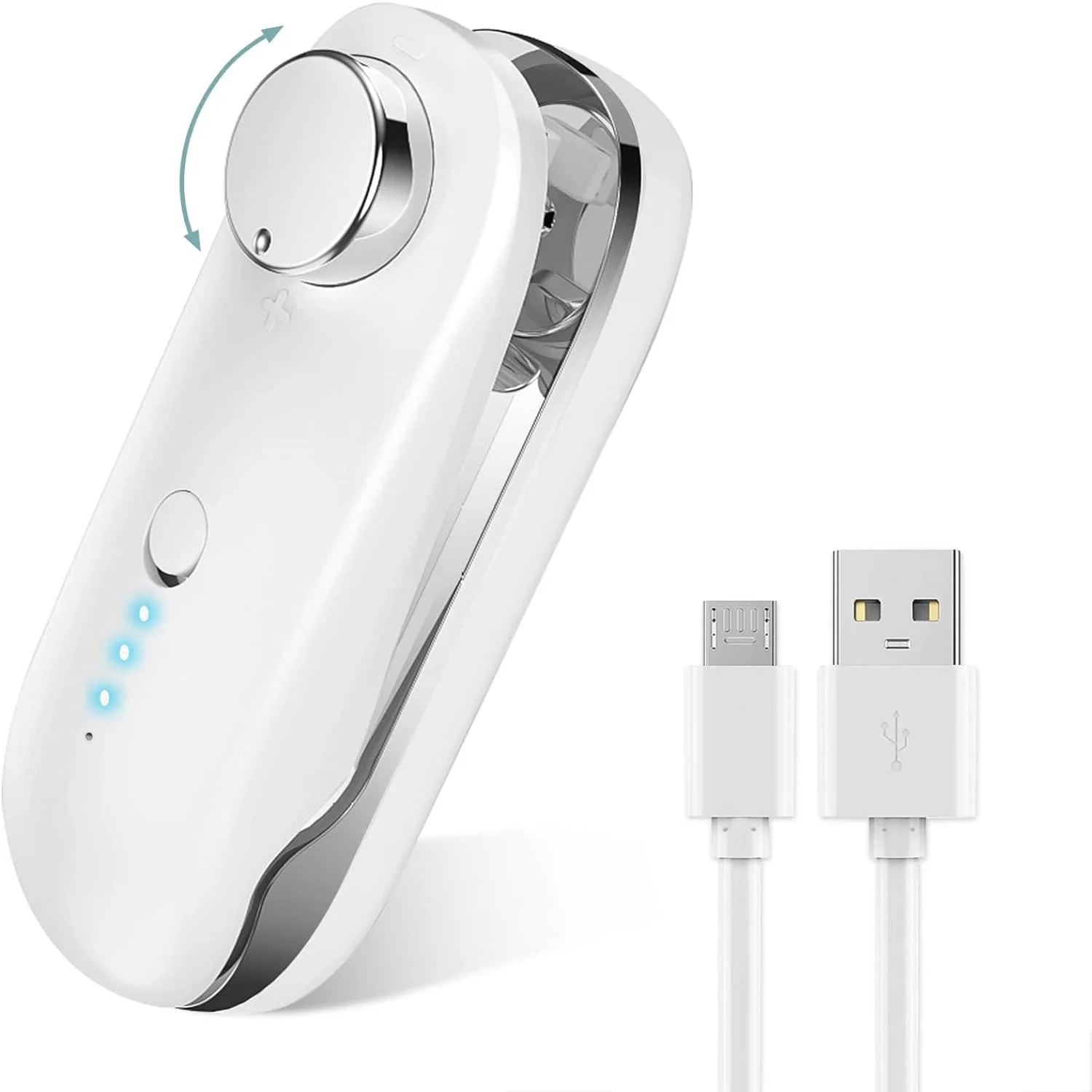 ミニバッグシーラー 2 in 1 ヒートシーラー付き、ポータブルフードシーラー食品用ミニシール機、ビニール袋、調整可能なギア