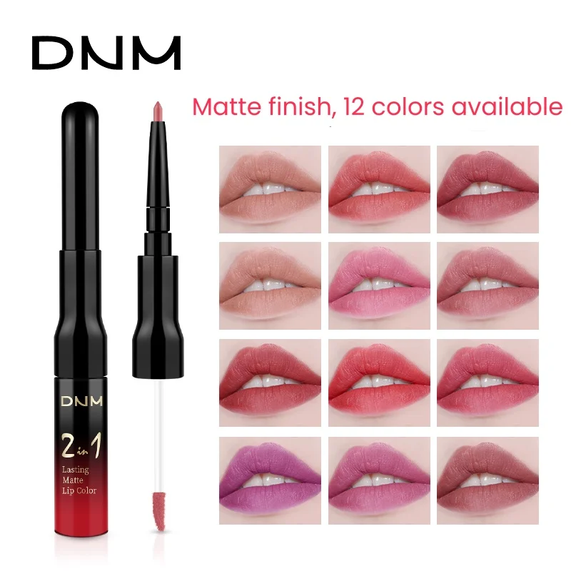 3-delige Zwarte En Rode Matte Lipliner En Vloeibare Lippenstift Set Voor Dames Langdurige Lippenstift 24 Uur Per Dag Waterdicht