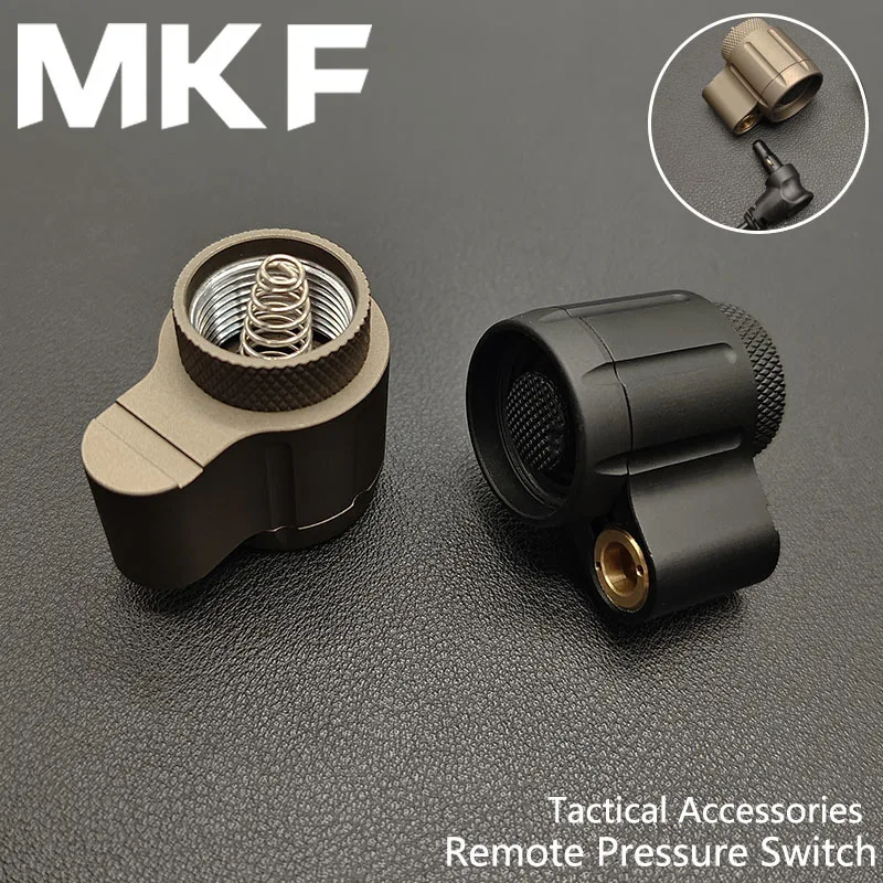 Outdoor Tactical Tail Cover Suitable For M300 M600b M622V M323V Flashlight Remote Wire Control Pressure Metal Switch DC Plug