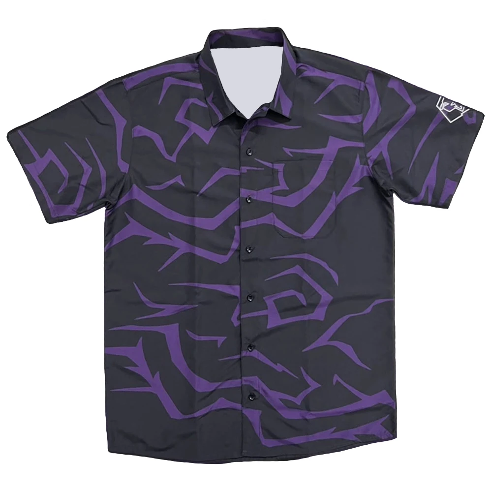 

Saja Boys Button Up Shirt Kpop Demon Hunters 3D Printing Shirts Short Sleeve Loose Fashion Male Streetwear Unisex Street Style