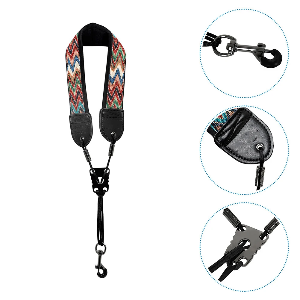 

Back Belt Saxophone Strap Neck Harness Detachable Replacement Colorful Alto for