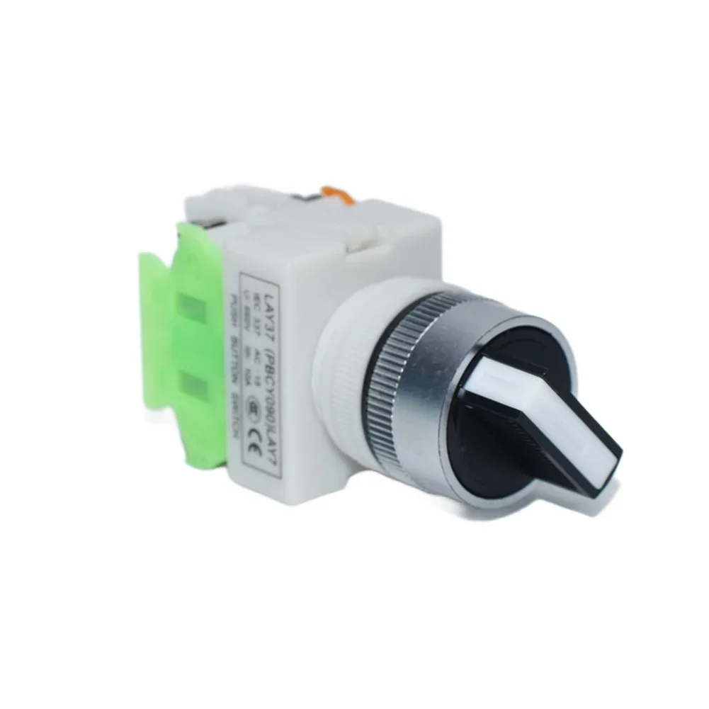 LA37 11X/2 Industrial Grade Rotary Switch 2 Position NO 90 Degree Rotation 10A 660V Screw Terminal Mounting Type
