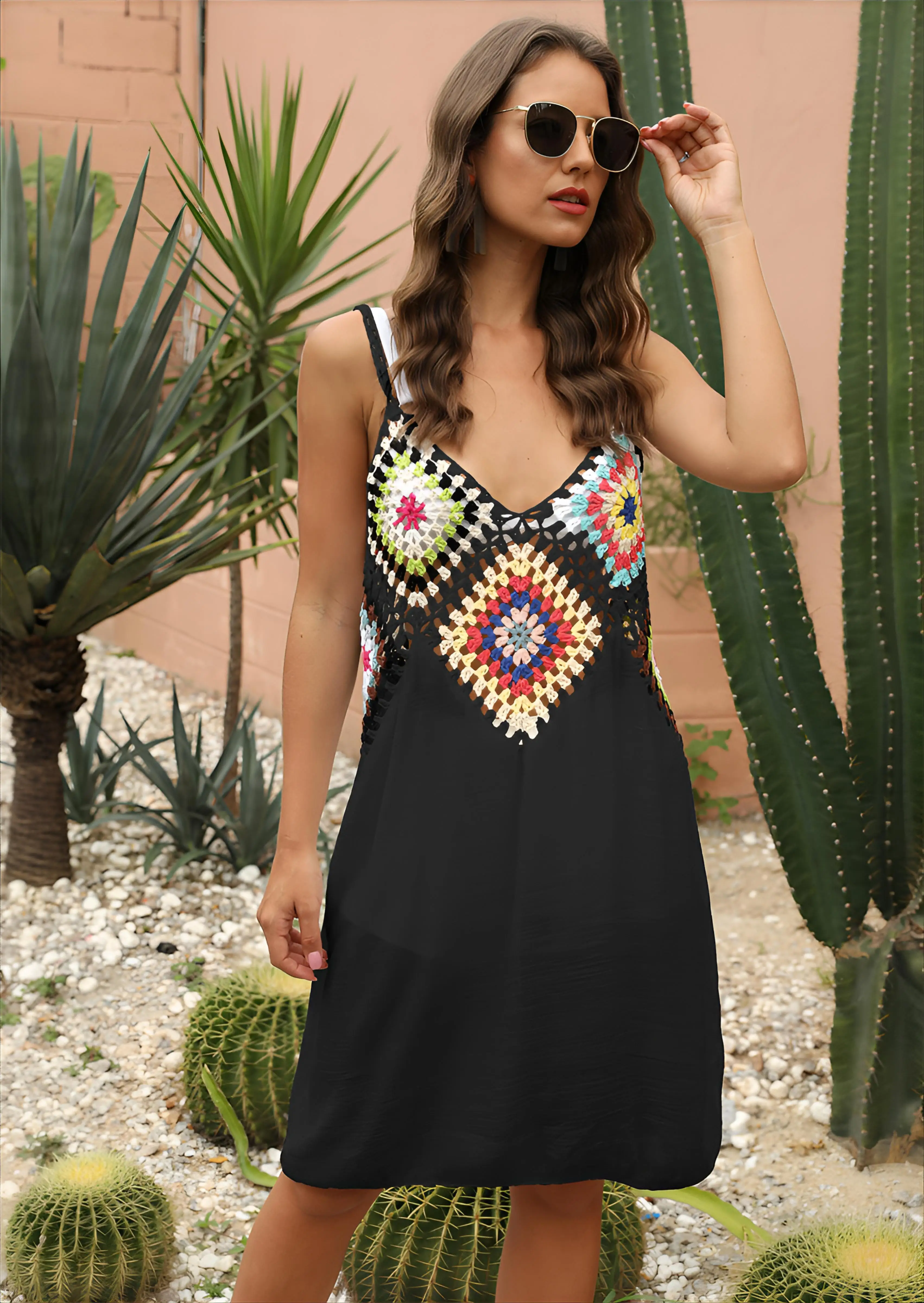 女性用カバーアップ ツイスト速乾性 スリムフィット プラスサイズ リゾート ビーチサロング ホリデー スリムフィット ハンドメイド ボウサッシュ