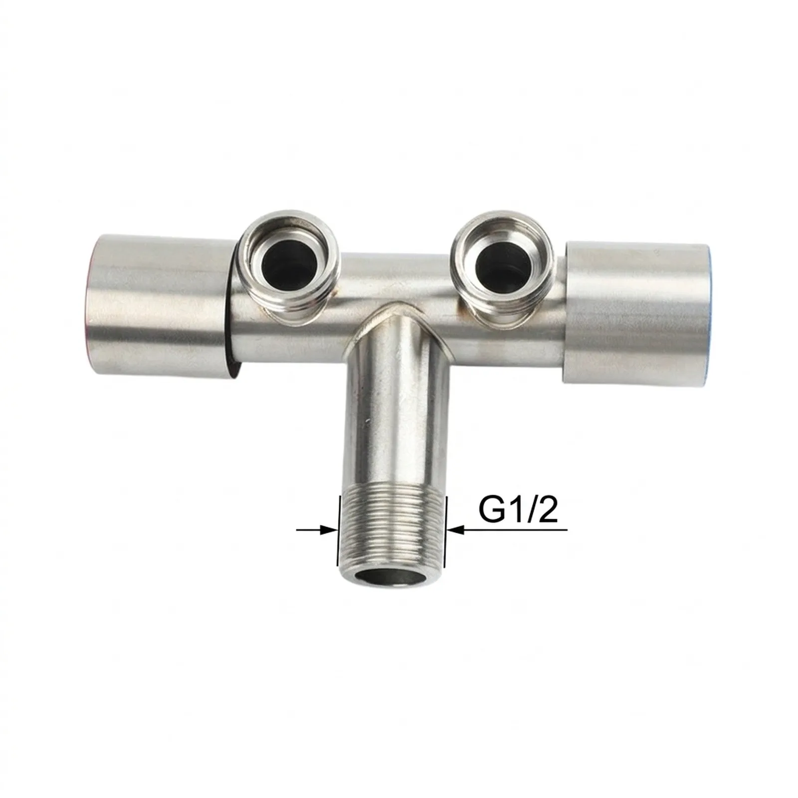 Double Handle Faucet Modern Cold Water Faucet Stainless Steel Toilet Faucet Triangle Valve Washing Machine Faucet