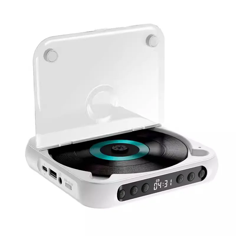 

Hooqu Portable Wireless CD Player Discman Rechargeable Touchscreen Headphone Small Music Walkman