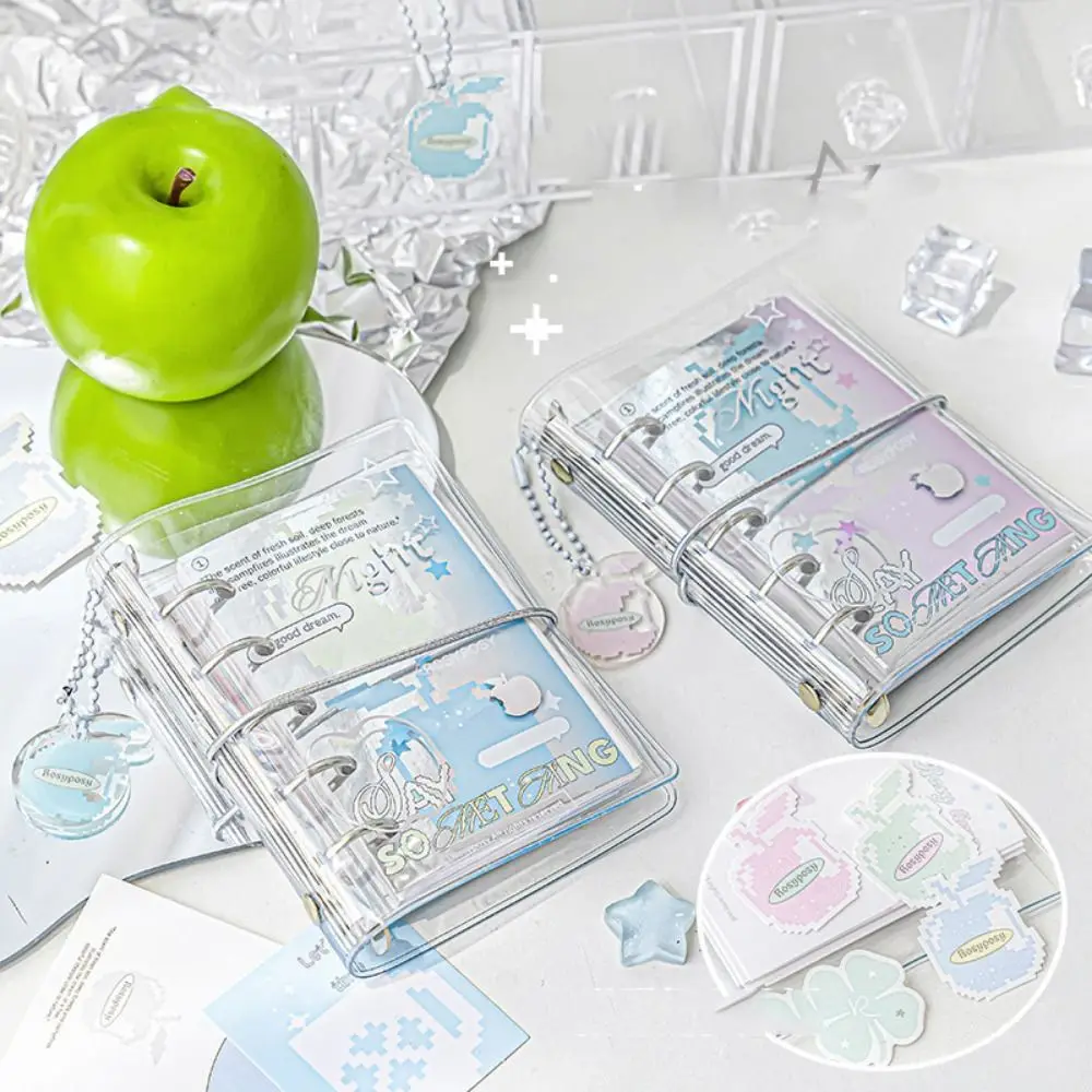 Learn Ledger Hand Ledger M5 Pocket Binder Notebook Mini Twill Loose-leaf Notebook Portable Cute Hand Account Book Kids Gift