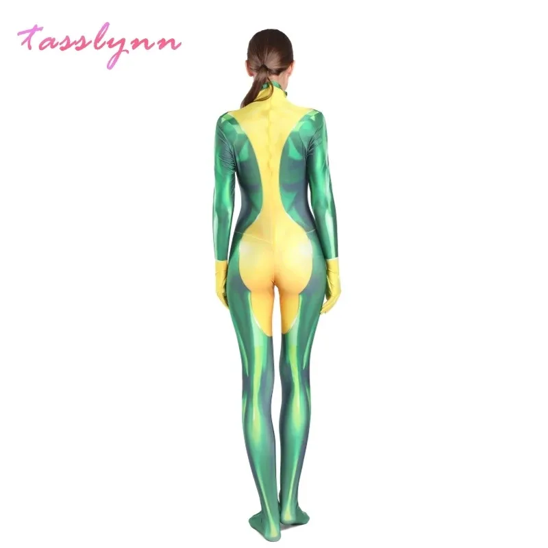 آنا ماري روج تأثيري X الرجال تأثيري ارتداءها ثلاثية الأبعاد الطباعة زي الكبار Zentai دعوى هالوين زي حفلة النساء الفتيات