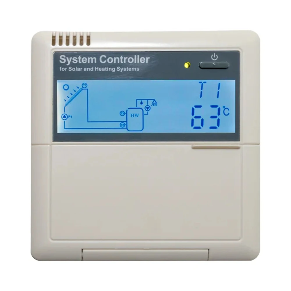 SR81Q solar water heater controller updated version of SR868C8Q with thermal energy measurement.pump speed control