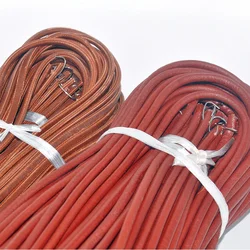 1Pcs/180cm Leather Belt Treadle Parts with Hook for Sewing Machine 4.8mm 5mm 6mm Household Home Old Sewing Machines Accessory
