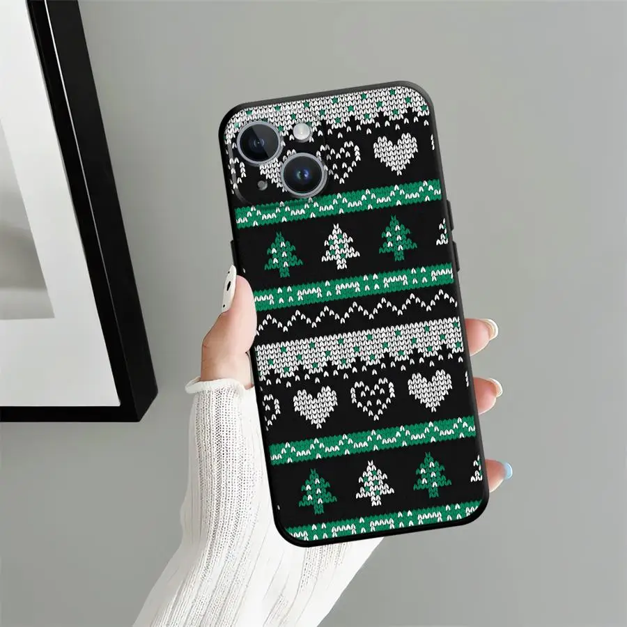 حافظة لهاتف آيفون 17 16 Pro Max X XS XR 7 8 12 11 13 Mini 15 Plus SE 14 17Air غطاء خلفي ناعم لعيد الميلاد الساخن #6