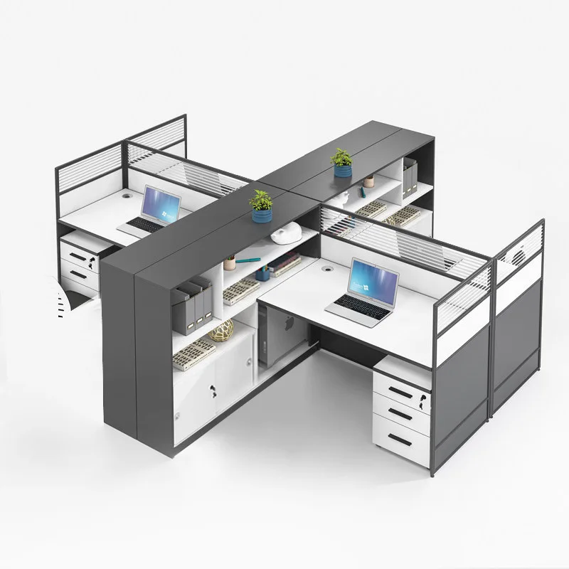 

Office staff, desk, workstation, screen partition, office desk and chair combination
