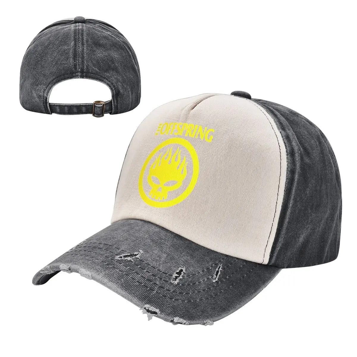

Unisex Fashion The Offspring Skull Logo Washed Baseball Caps
