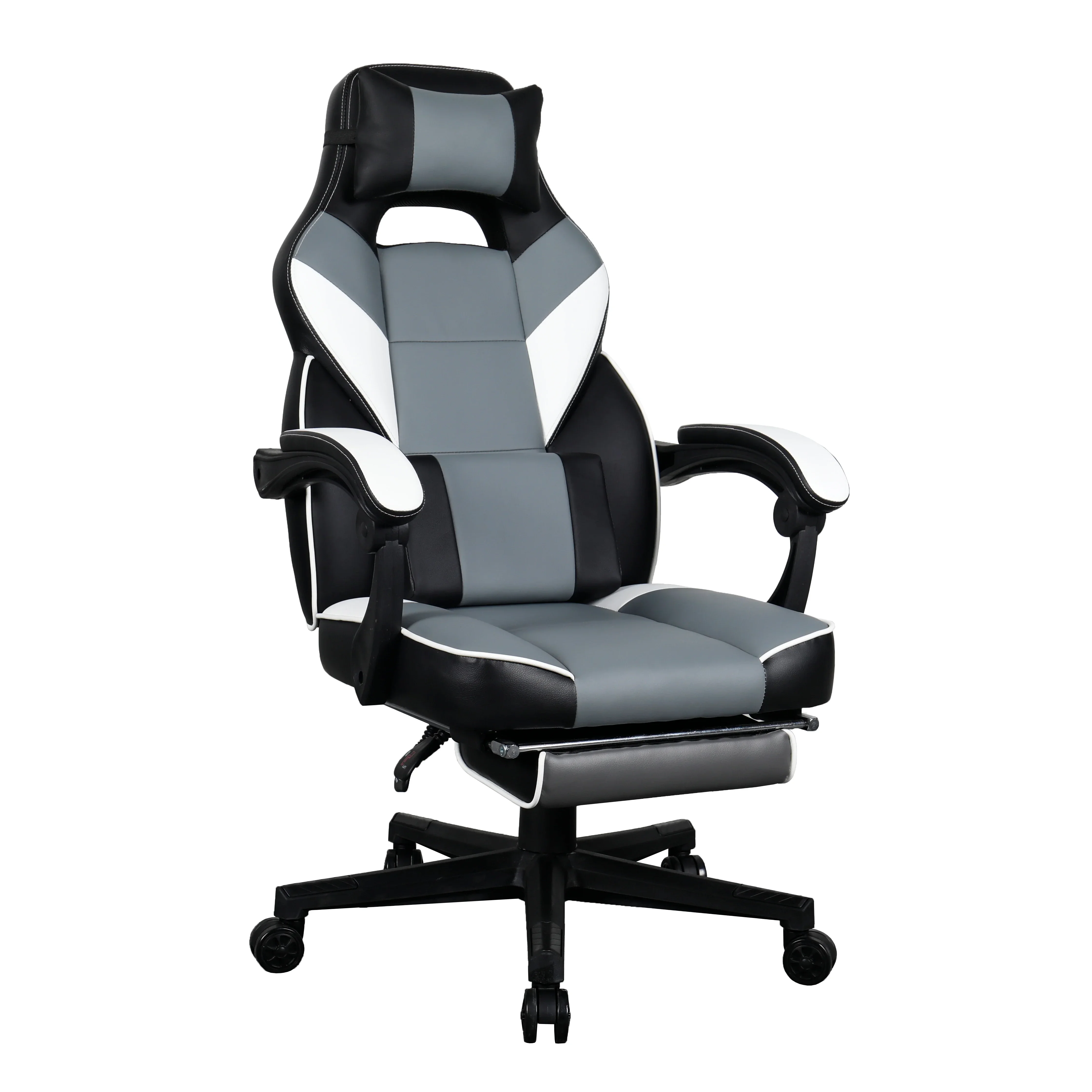 High-Back PU Executive Conference Office White Boss Desk Chair Workspace Office Computer Relax Chair