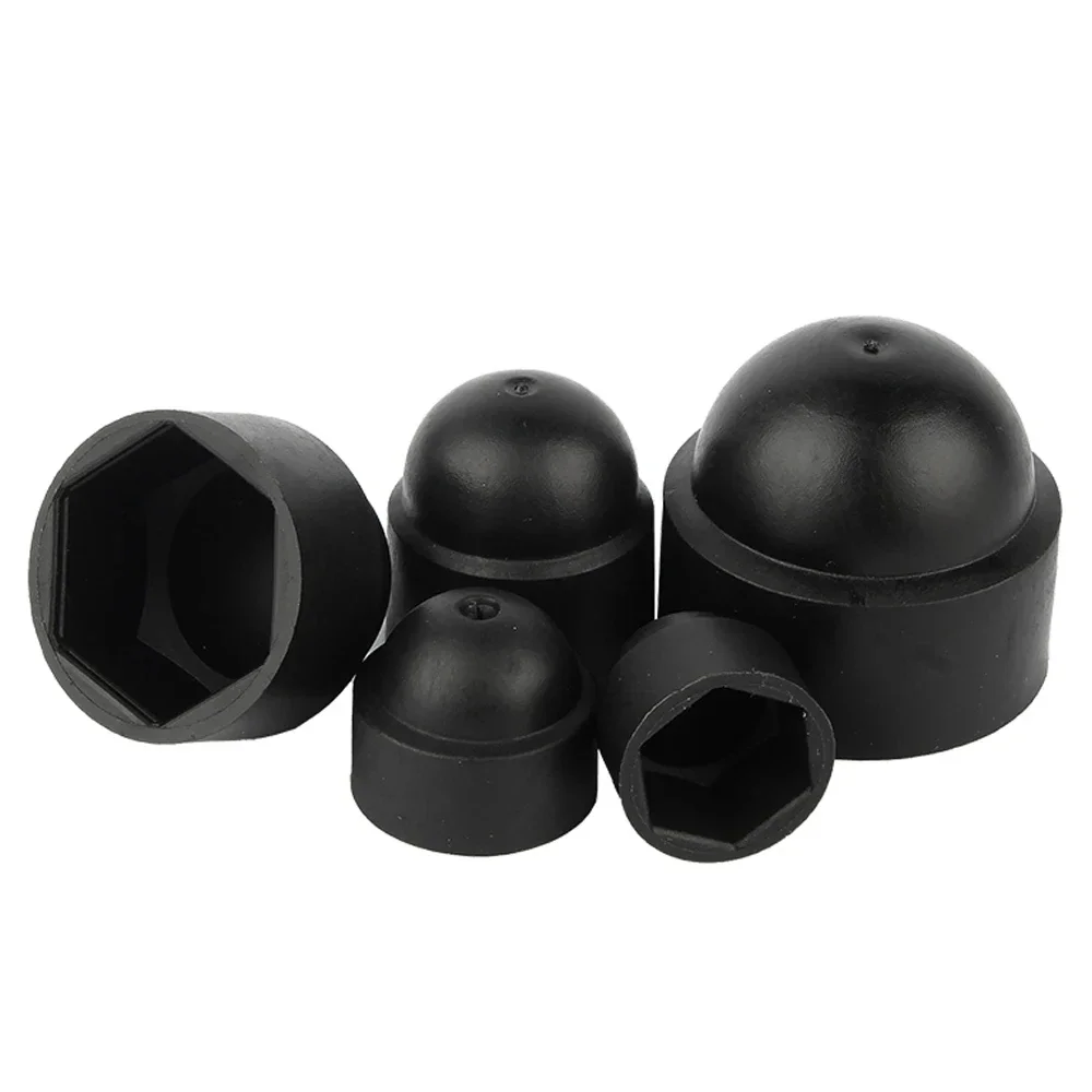 Tampas plásticas do sextavado do hexágono do PE, parafusos de proteção, rodas de carro, decoração exterior, M4, M5, M6, M8, M10, M12, M14, 10-30Pcs