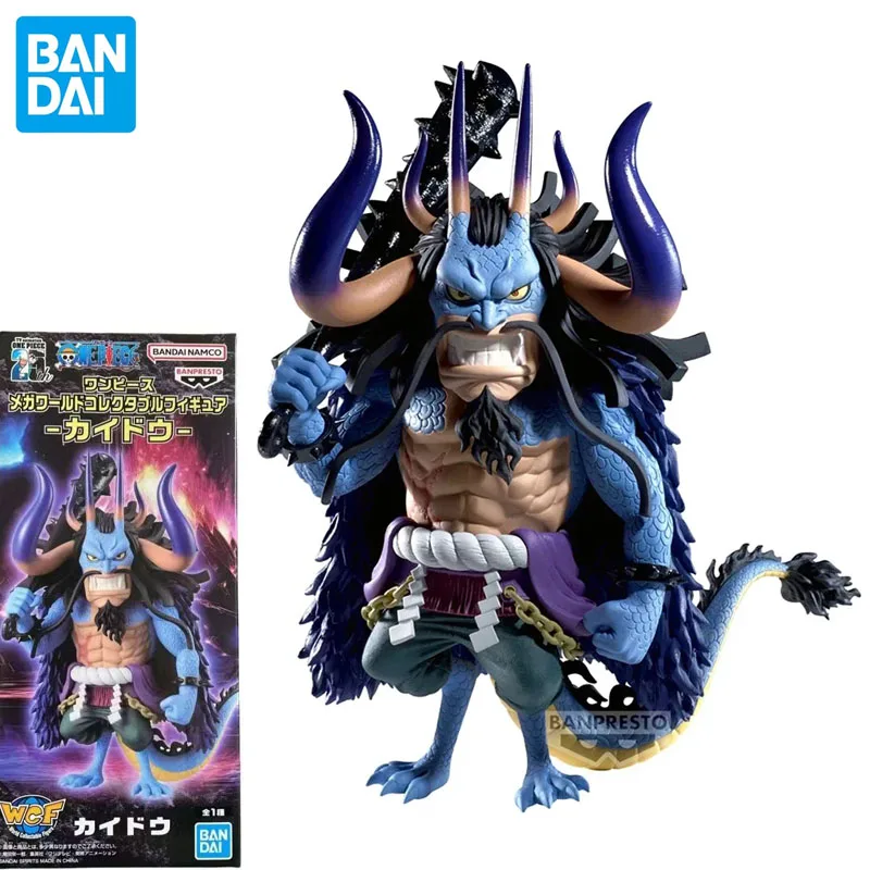 Bandai Original WCF ONE PIECE Kaidou World Collectable Figure MEGA Anime PVC Model ornament Collectible Toys Child Gifts 13Cm