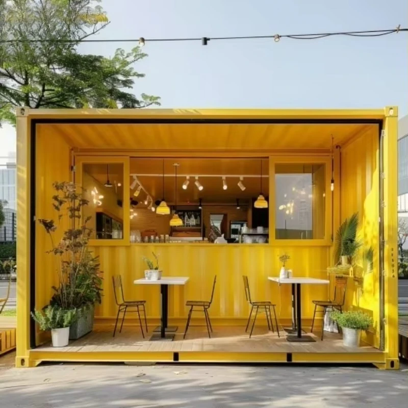 Expandable Sale Mobile Shop 10ft 20ft Pop up Contemporary Container Bar and Coffee Shop Modular Movable Convenience Store House