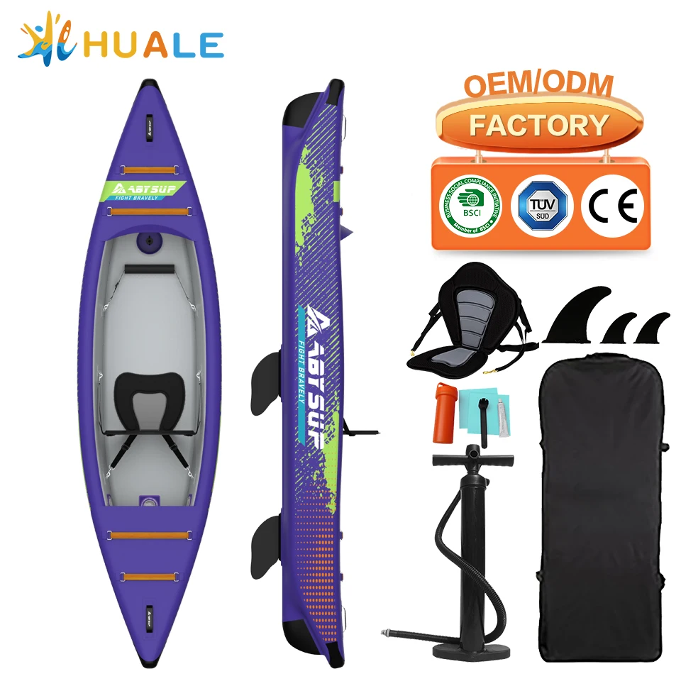 Custom Factory Drop‑Stitch Inflatable Kayak Durable 1‑2 Persons Capacity for Sea Fishing & Drifting OEM Wholesale
