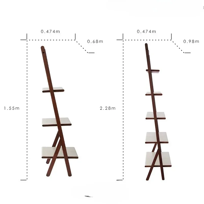 Italian saddle skin ash wood module bookshelf combination shelf