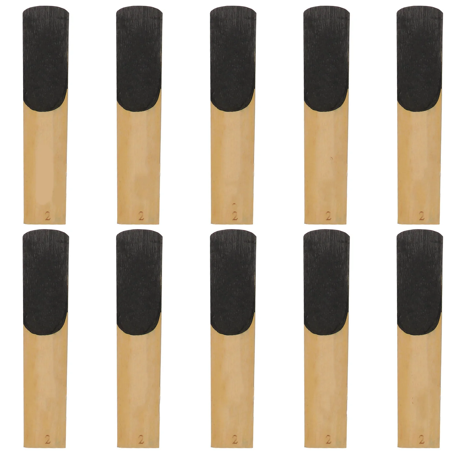 

10Pcs Tenor Saxophone Reeds Strength 2.0 Flexible Traditional Saxophone Reeds Rich Tone Clear Sound Suitable for Various