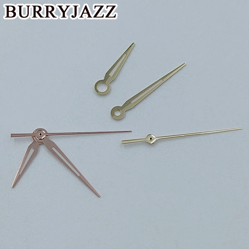 BURRYJAZZ NH35 NH36 NH38 7S26 7S36 4R35 4R36 Watch Hands Gun Silver Gold Rose Gold Blue Hands Green Luminous