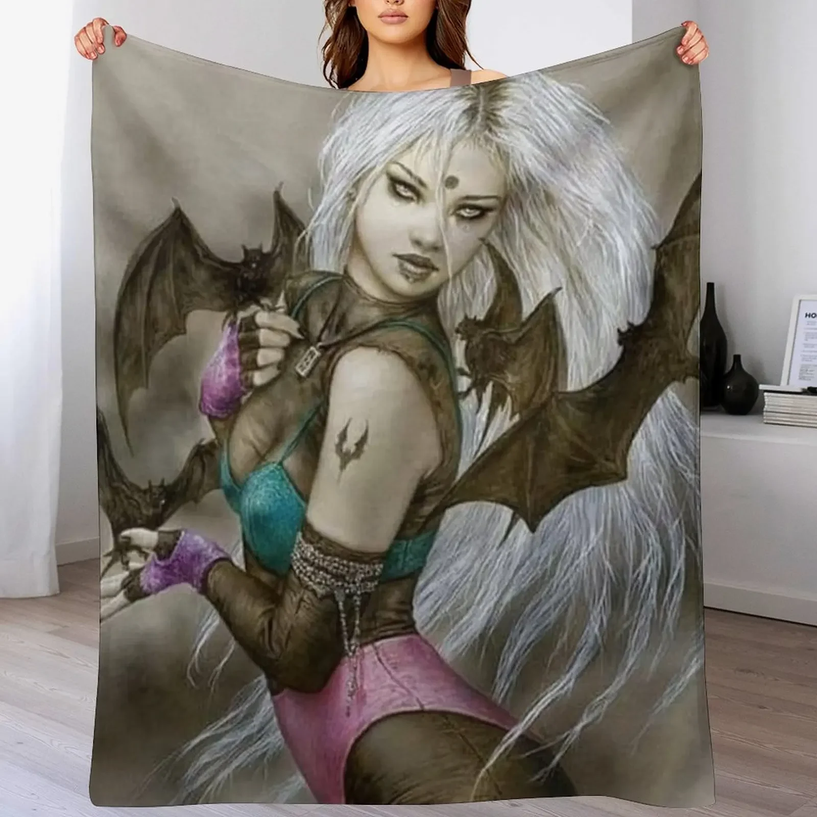 

the queen of bats Throw Blanket blankets and throws Extra Large Throw Blankets