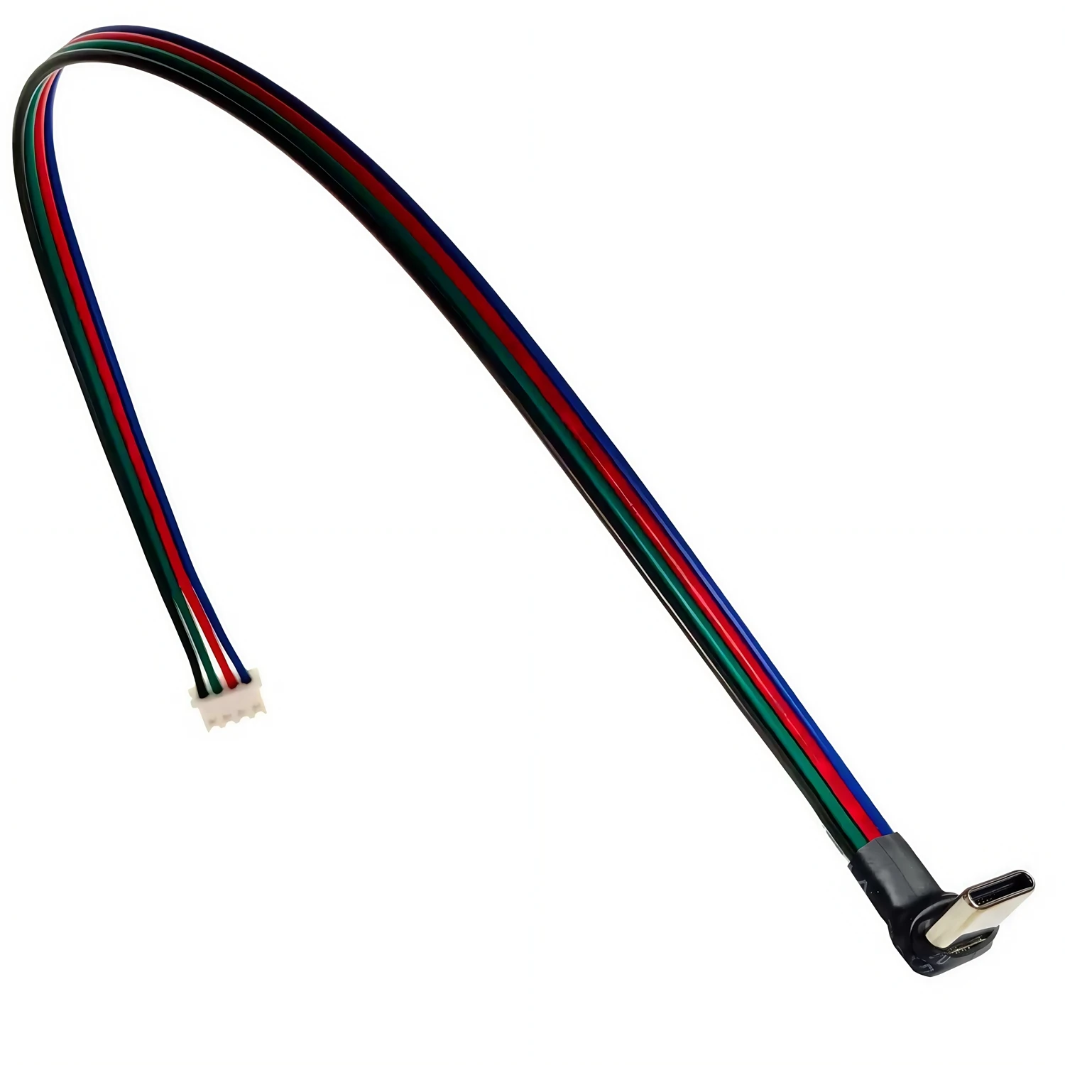 Micro mini USB2.0 TYPE-C 4P placa de bloqueio de fivela de pressão direta conector USB fêmea com cabo PH2.0 comprimento 30 CM