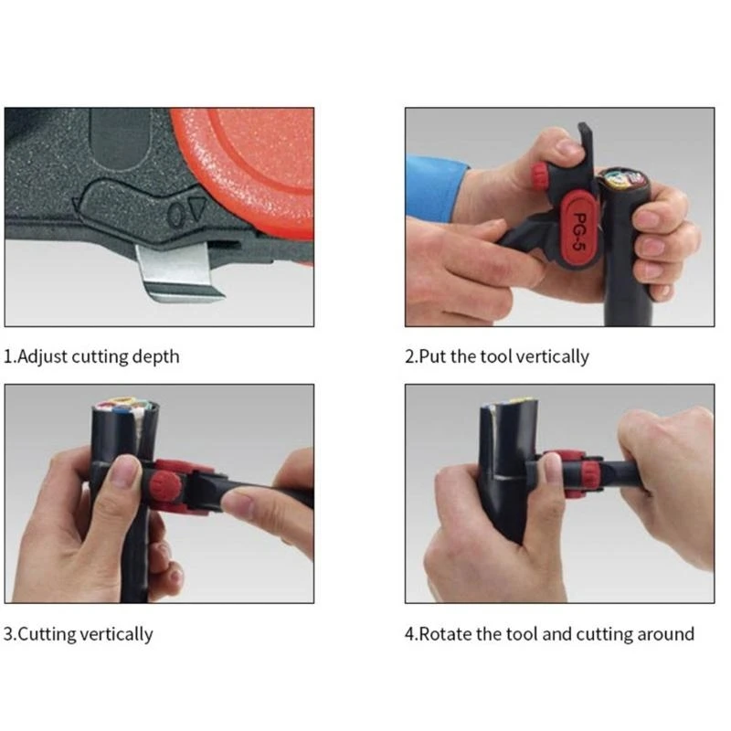 F92C Cáp Stripper Stripper Cáp Stripper STRIPPER STRIPTER SLITTER SLitter có thể thay thế đường kính ≥25mm PG5 cáp