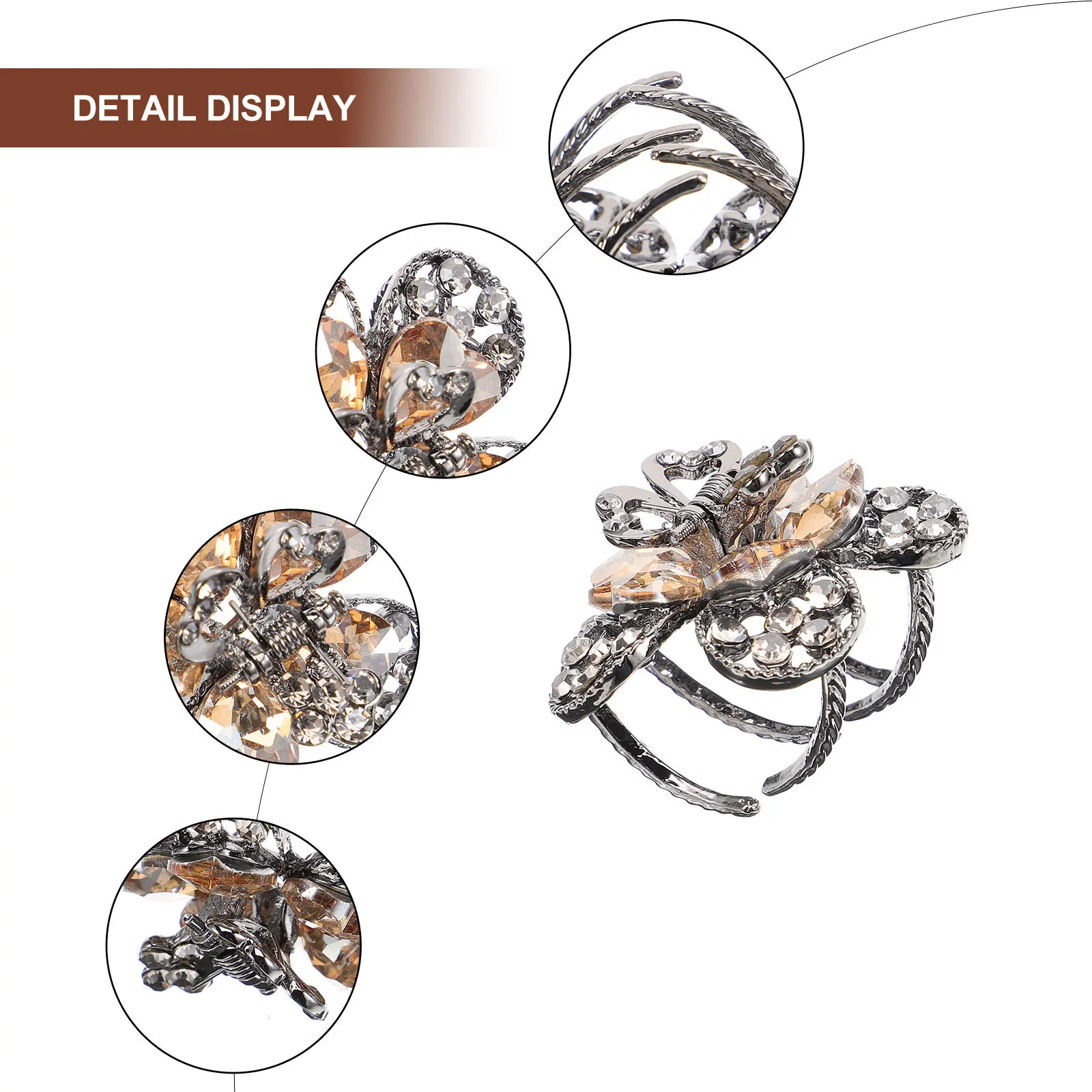 

Claw Clip Small Jaw Clips For Women Thick Decorative Claw Clip Thin Hair Accessories Stylish Tiny Hair Clips Clamp