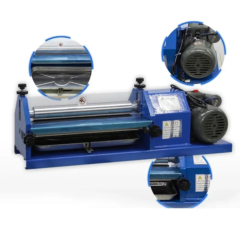 Glue coating machine for leather and paper;Electric 27cm automatic gluing machine (roller-type) for leather and cardboard.