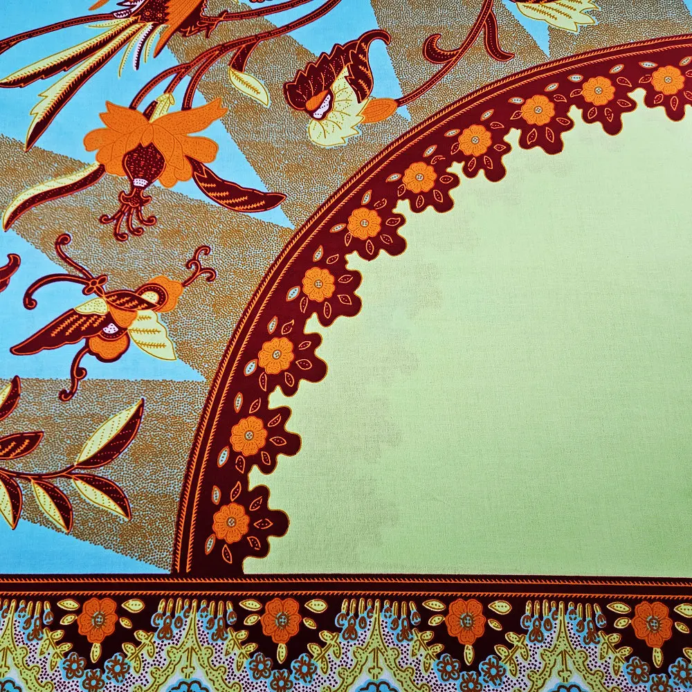 Super Java Wachsblock-bedruckter Stoff, 100% Baumwolle, muslimische Kleidung, Textilien, zur Herstellung von Kleidern, Tüchern, Tischdecken, Heimdekoration, 6 Yards – Detail 18
