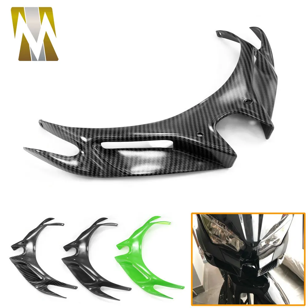 For Kawasaki Ninja 400 Ninja400 2018-2023 Motorcycle Front Mouth Shell Cover Fairing Pneumatic Winglets Tip Wing Protector Parts