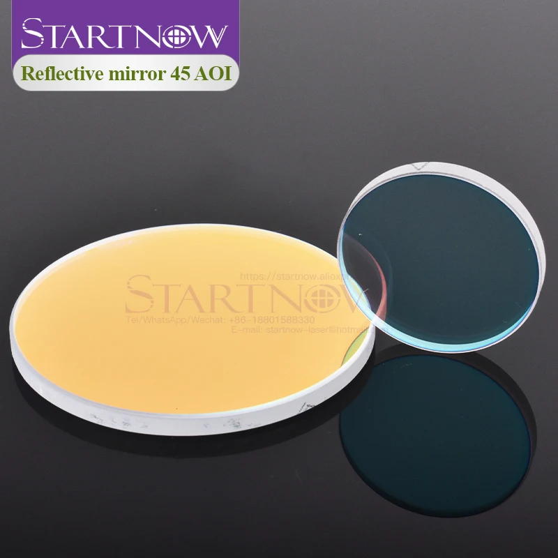 60x6mm AOI 45 Degree K9 YAG Laser Reflector 1064nm 25x3 30x5 40x3mm 60x4mm Reflect Mirror For YAG Laser Marking Cutting Machine