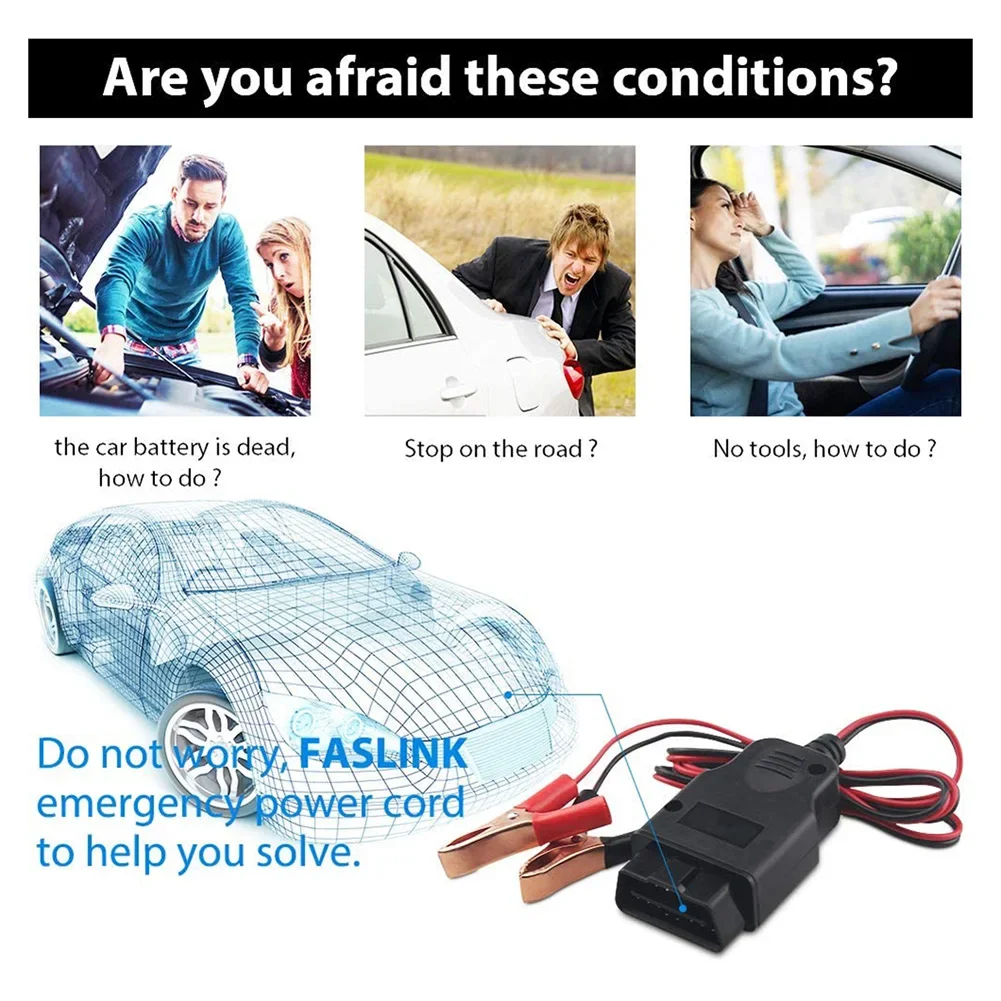 

Professional Car OBD2 ECU Connector Battery Saver Car Fuel Save OBD 2 Emergency Electrical Plug Auto Repair Tool