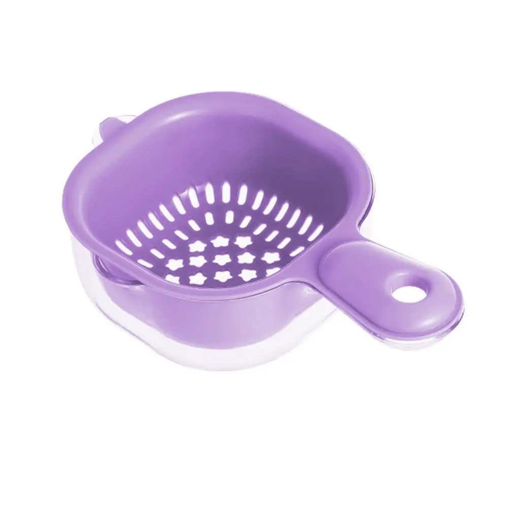 Multifunctional Double-Layer Drainage Basket Draining Bowl Vegetable Washing Basin Fruit Washing Basket Mini Blueberry