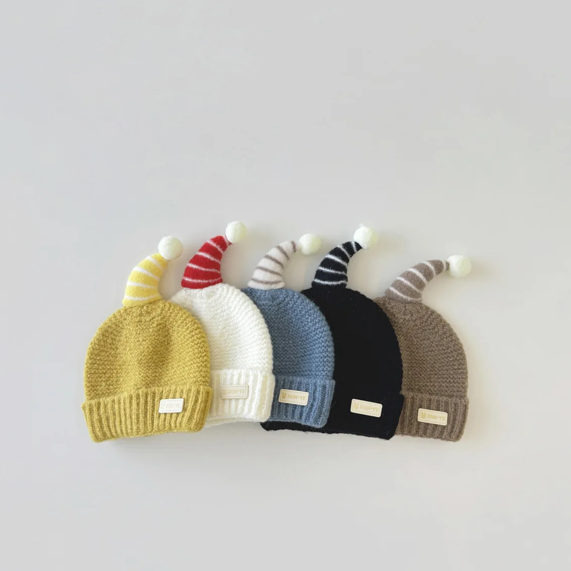 Gorro de punto con protección para los oídos para bebé, gorro de lana para niñas, mujeres, niños, hombres, deportes al aire libre, cálido, lindo, nuevo, otoño, invierno, M518