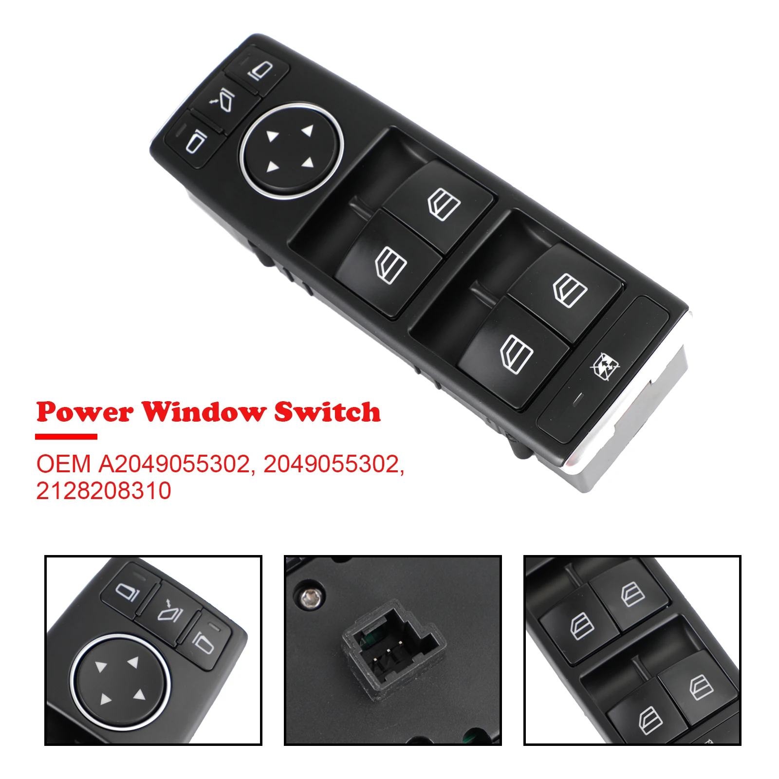 2049055302 Power Window Switch Front Left For Mercedes-Benz W204 C300 E350