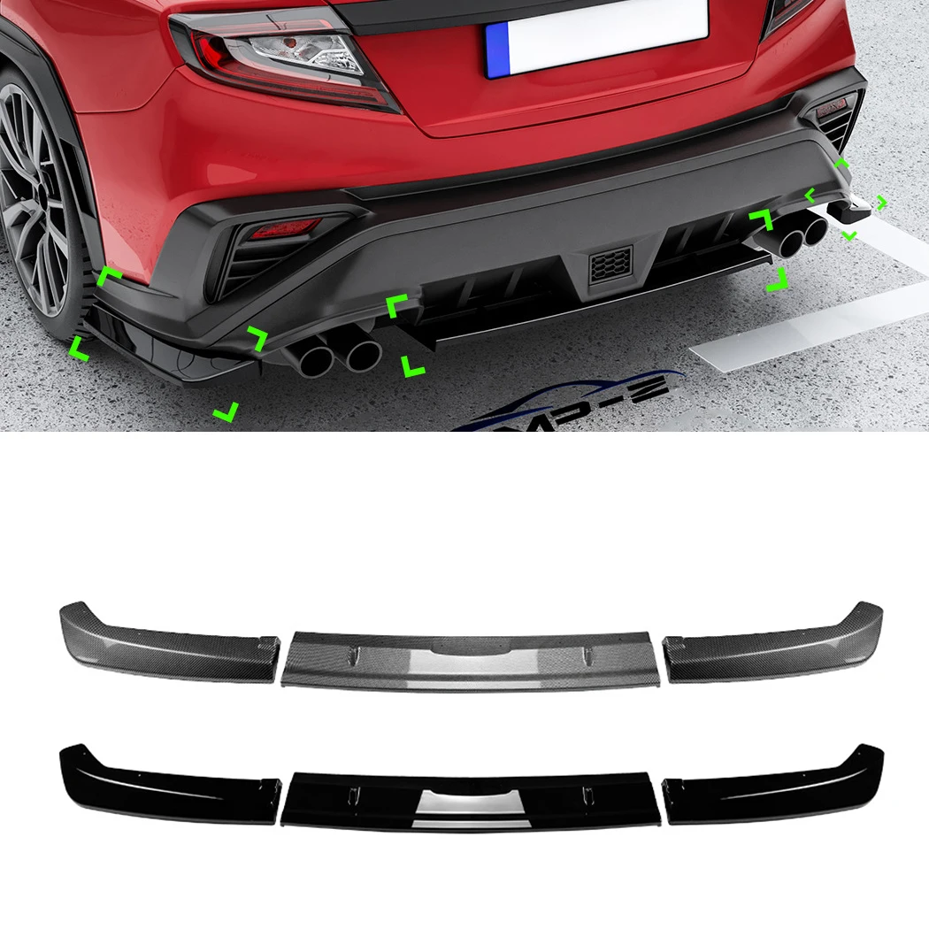 Rear Diffuser Lip Corner Wrap Spoiler For Subaru WRX STI VB 2022 2023 2024 2025 Rear Bumper Exterior Tuning Parts
