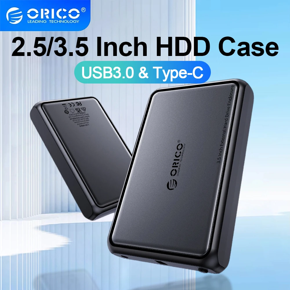 ORICO 2.5/3.5 Inch HDD Docking Station Type-C Hard Drive Enclosure SATA To USB3.0 USB CExternal Hard Drive Enclosure for PC Case